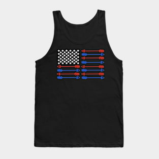 Archery Archer USA Flag Tank Top